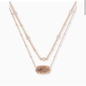 Kendra Scott - Elisa Multi Strand in Rose Gold Drusy
